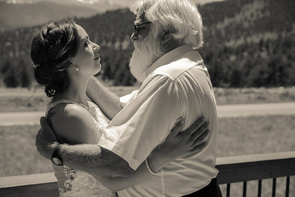 Bride and father