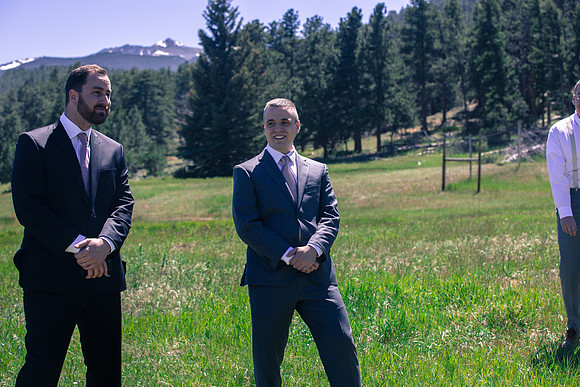 small wedding photographer Upper Beaver Meadows trailhead