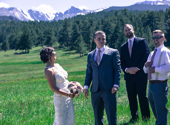 small wedding photography Vail, Sapphire Point, Breckenridge