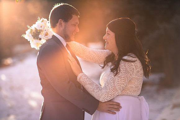 Winter wedding photographer Vail
