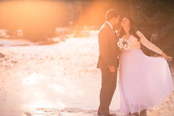 Winter wedding photographer Denver Colorado