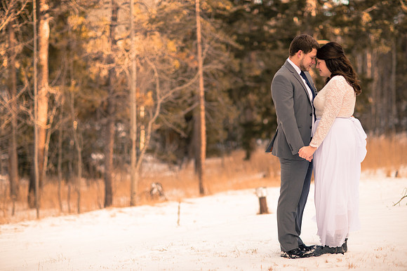winter elopement photographer Grand Lake