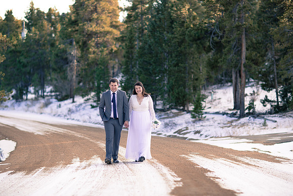 small wedding photography Breckenridge Colorado
