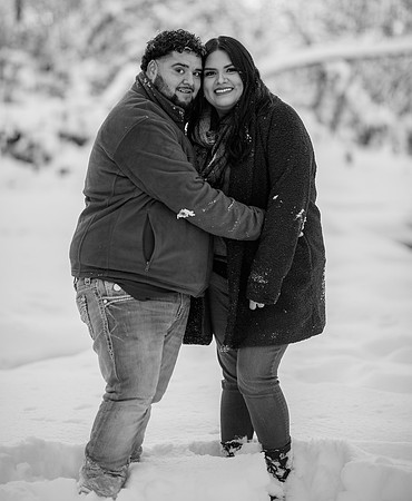winter photographer Denver couple portraits