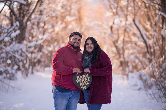 snow couple photography Denver