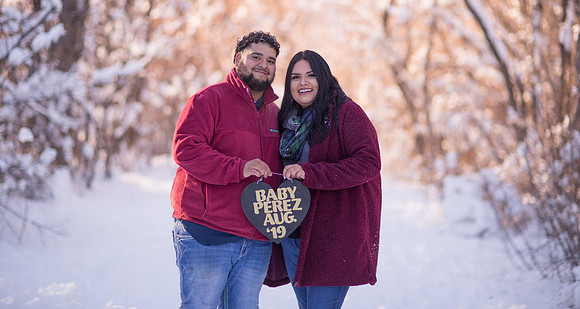 winter couple photographer Denver
