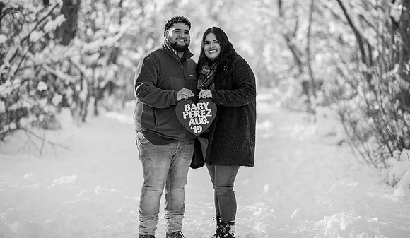 winter couple portraits Denver
