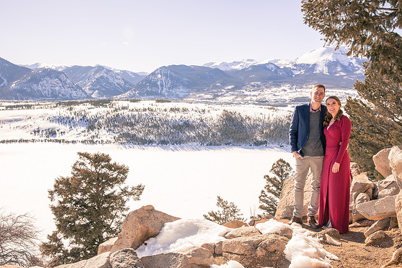 Engagement photography Sapphire Point Colorado
